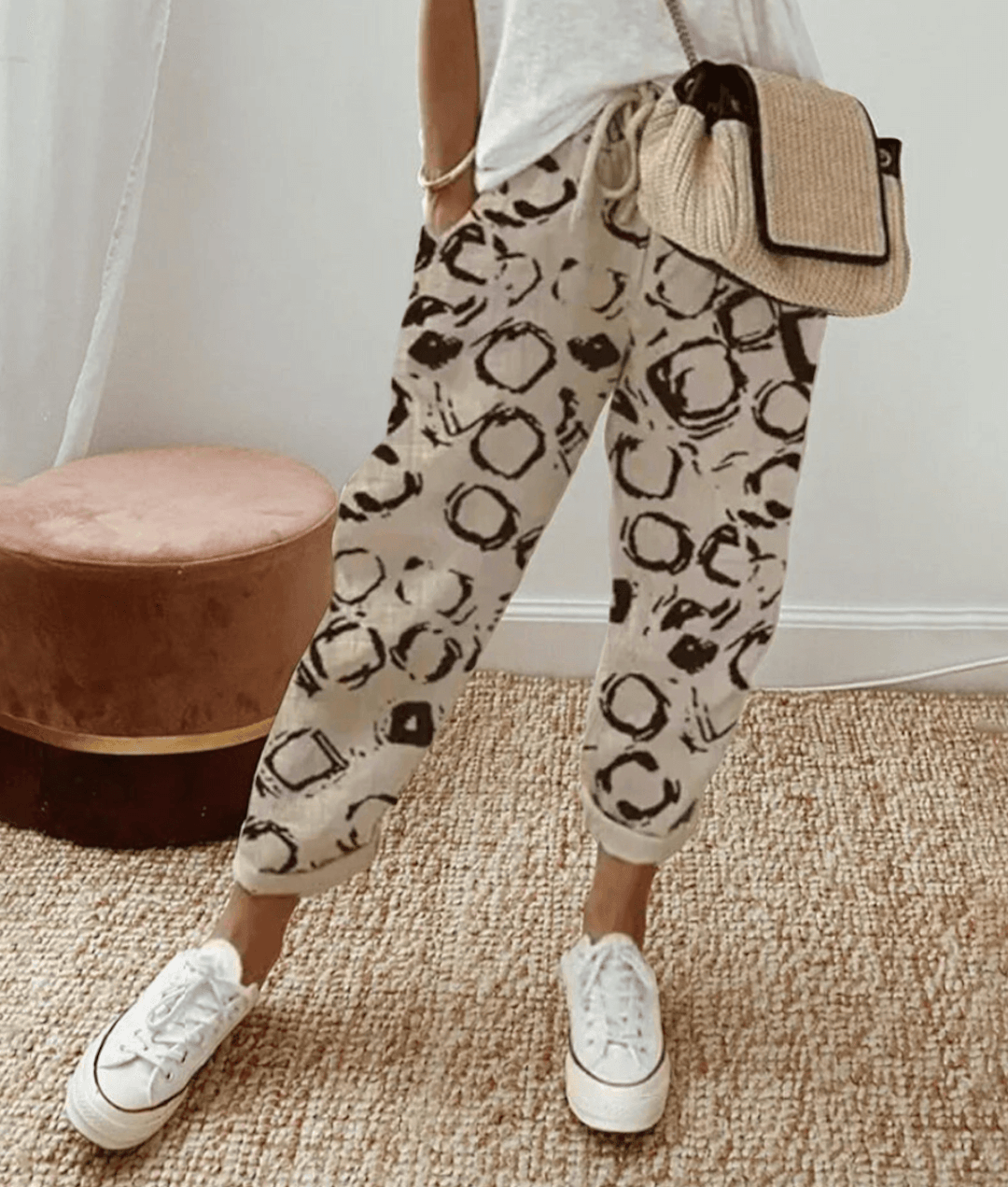 Ella | Cotton-Linen Trousers - Premium Damen - Hose from Dore London -   Shop now at Get Dore