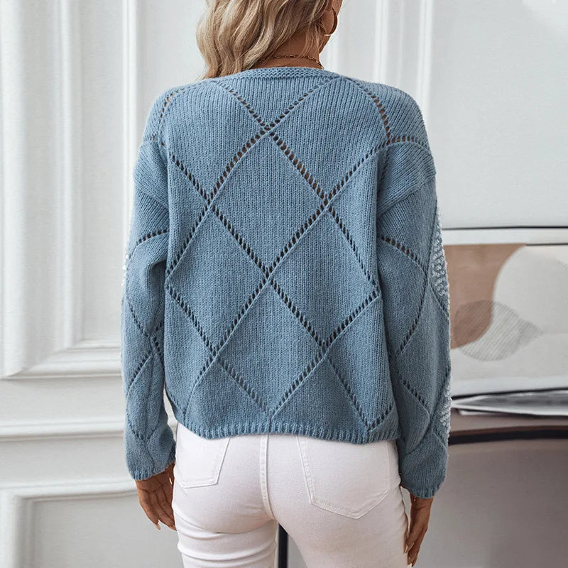 Scandinavian Hollow Knit Sweater - Premium sweater from Get Dore -   Shop now at Get Dore