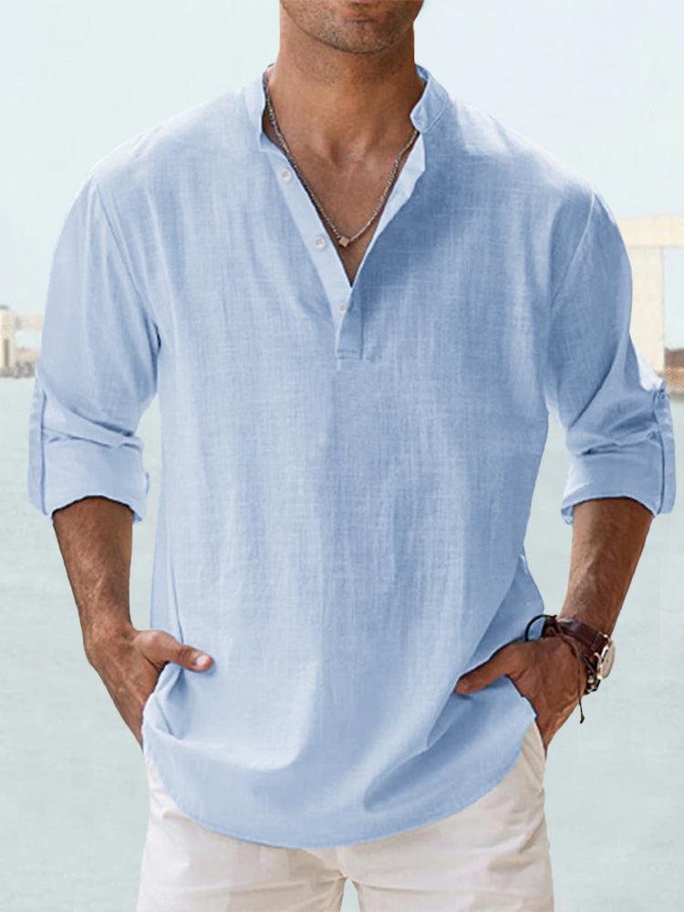 Adrian | Linen Shirt for Men - Premium  from Dore Londen -   Shop now at Dore London