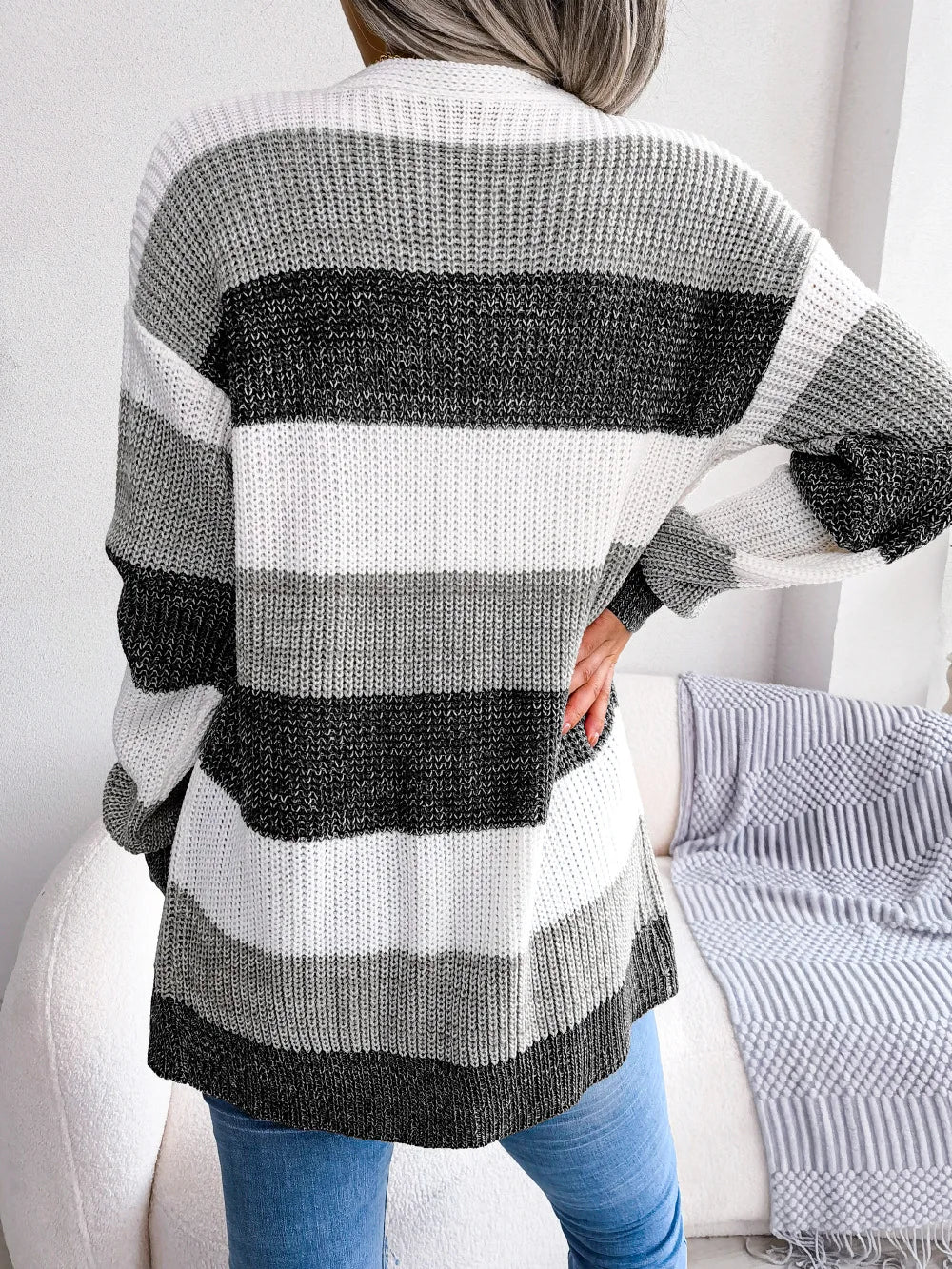 Candice | Stylish Comfortable Long Knit Cardigan - Premium Sweaters & Cardigans from Get Dore -   Shop now at Get Dore