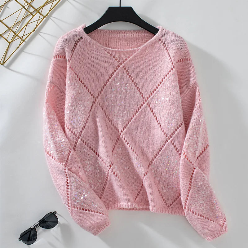 Scandinavian Hollow Knit Sweater - Premium sweater from Get Dore -   Shop now at Get Dore