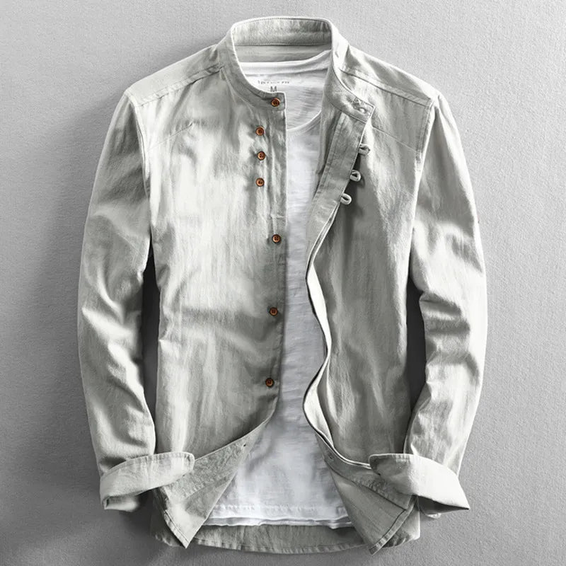 Pelle | Elegant Men's Shirt in Japanese Style - Premium Men's Apparel from Dore Londen -   Shop now at Dore London