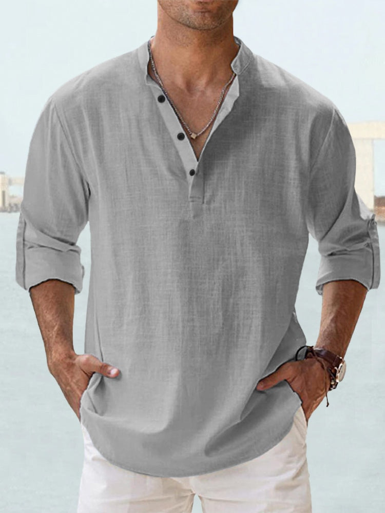 Adrian | Linen Shirt for Men - Premium  from Dore Londen -   Shop now at Dore London