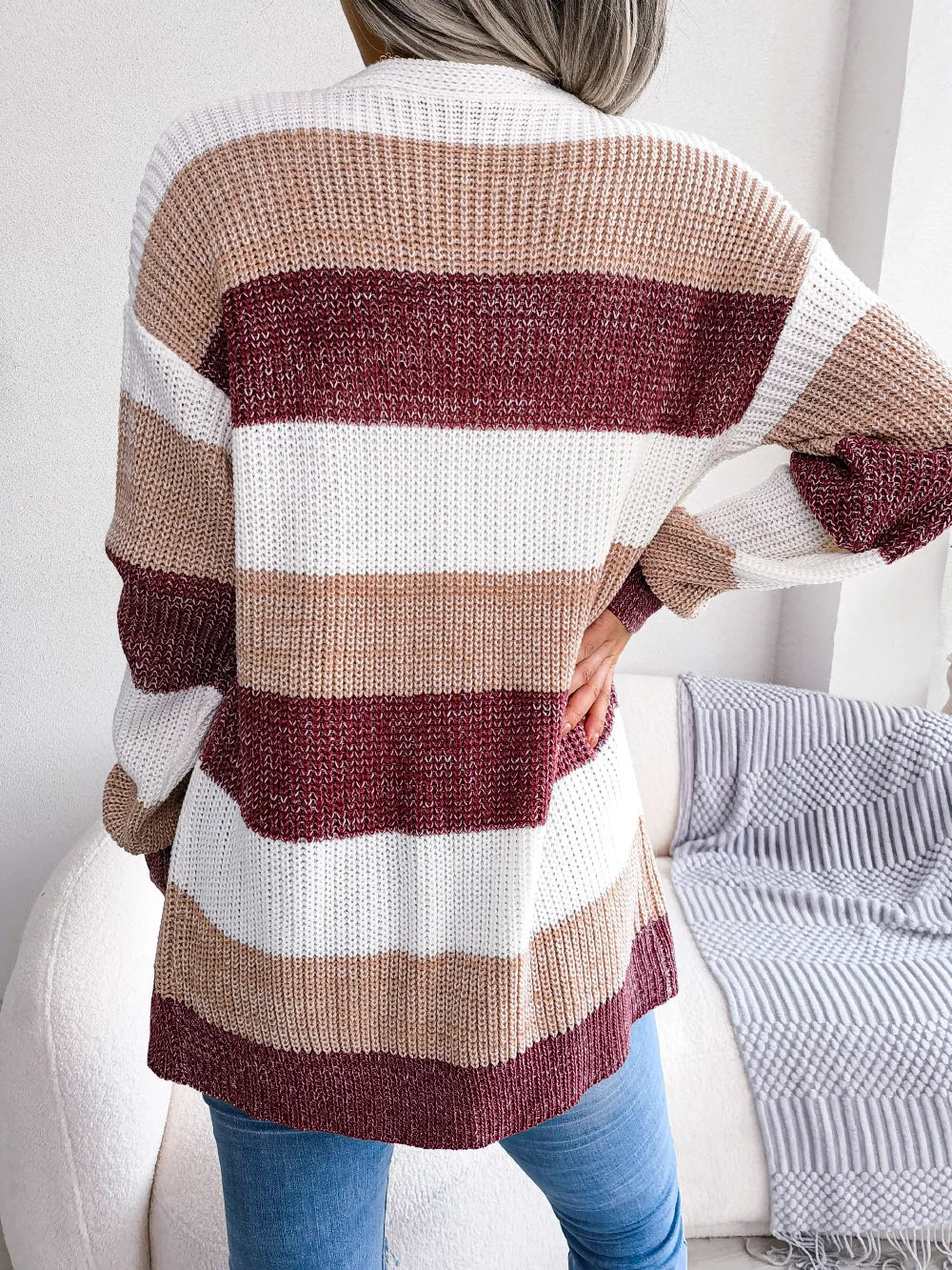 Candice | Stylish Comfortable Long Knit Cardigan - Premium Sweaters & Cardigans from Get Dore -   Shop now at Get Dore