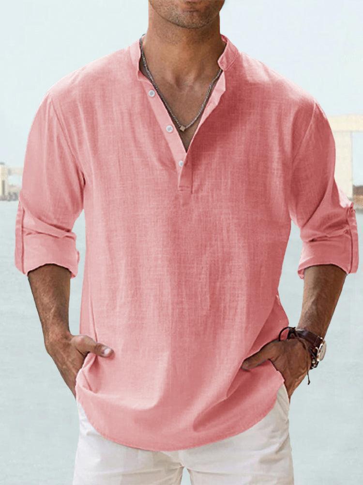 Adrian | Linen Shirt for Men - Premium  from Dore Londen -   Shop now at Dore London