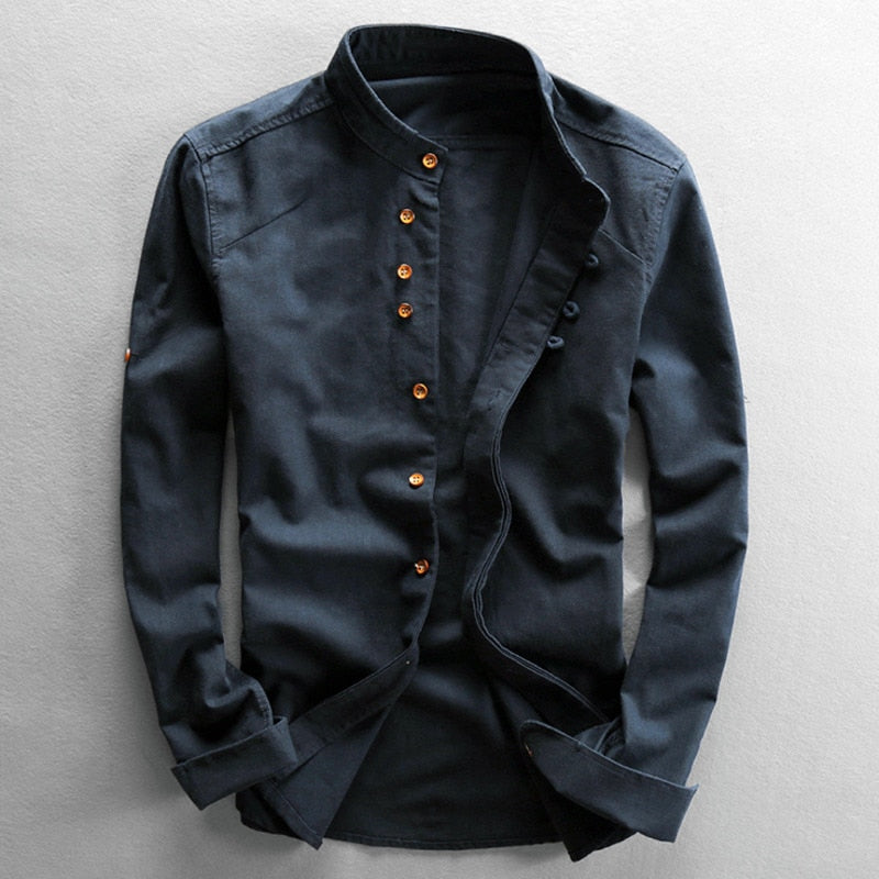 Pelle | Elegant Men's Shirt in Japanese Style - Premium Men's Apparel from Dore Londen -   Shop now at Dore London