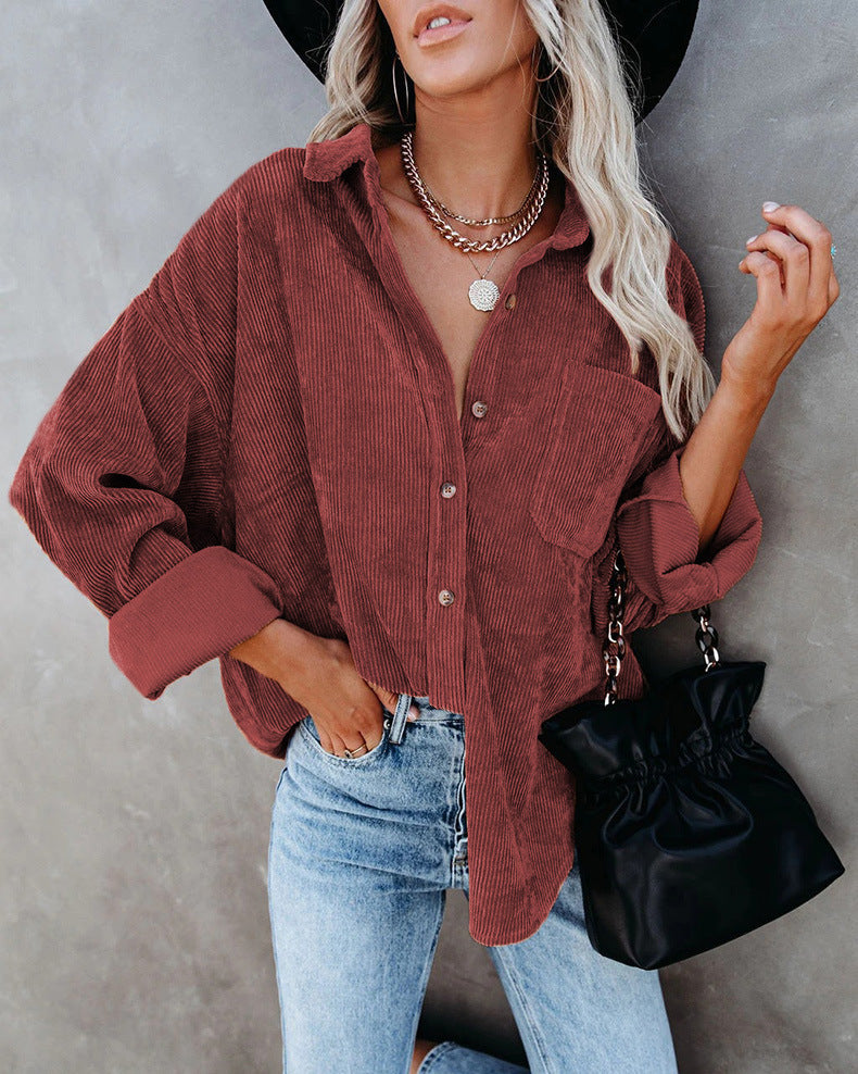 Miranda - Vintage Corduroy Shirt - Premium shirt from Get Dore -   Shop now at Get Dore
