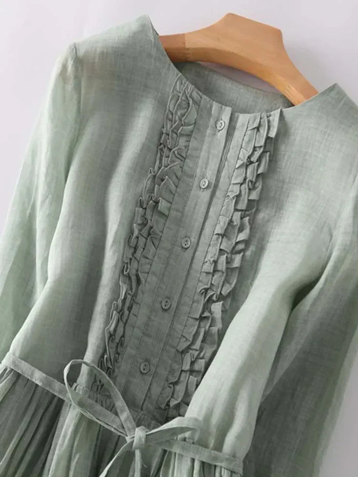 Molly | Linen Chic Summer Dress - Premium Art from Get Dore -   Shop now at Get Dore