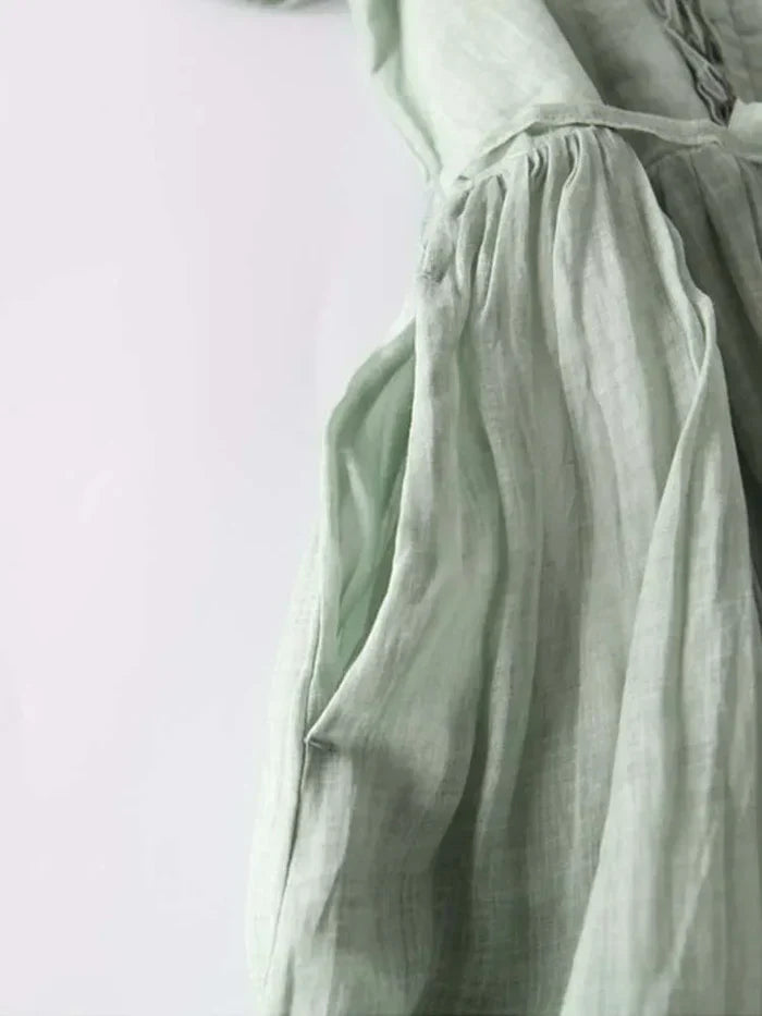 Molly | Linen Chic Summer Dress - Premium Art from Get Dore -   Shop now at Get Dore