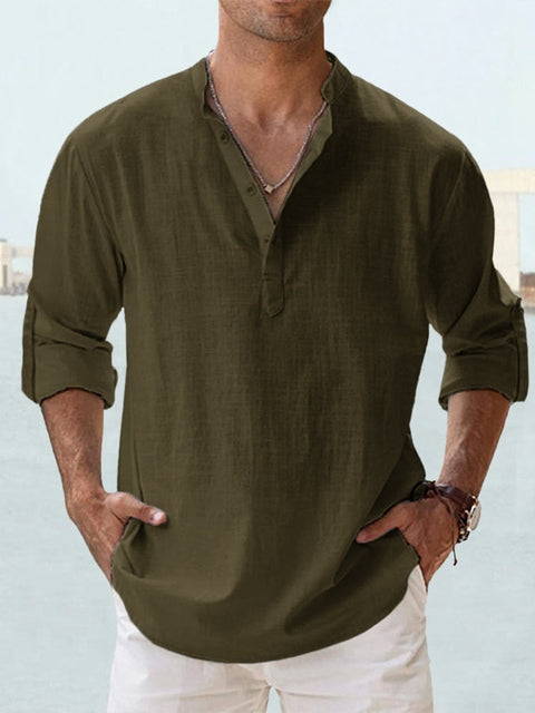 Adrian | Linen Shirt for Men - Premium  from Dore Londen -   Shop now at Dore London