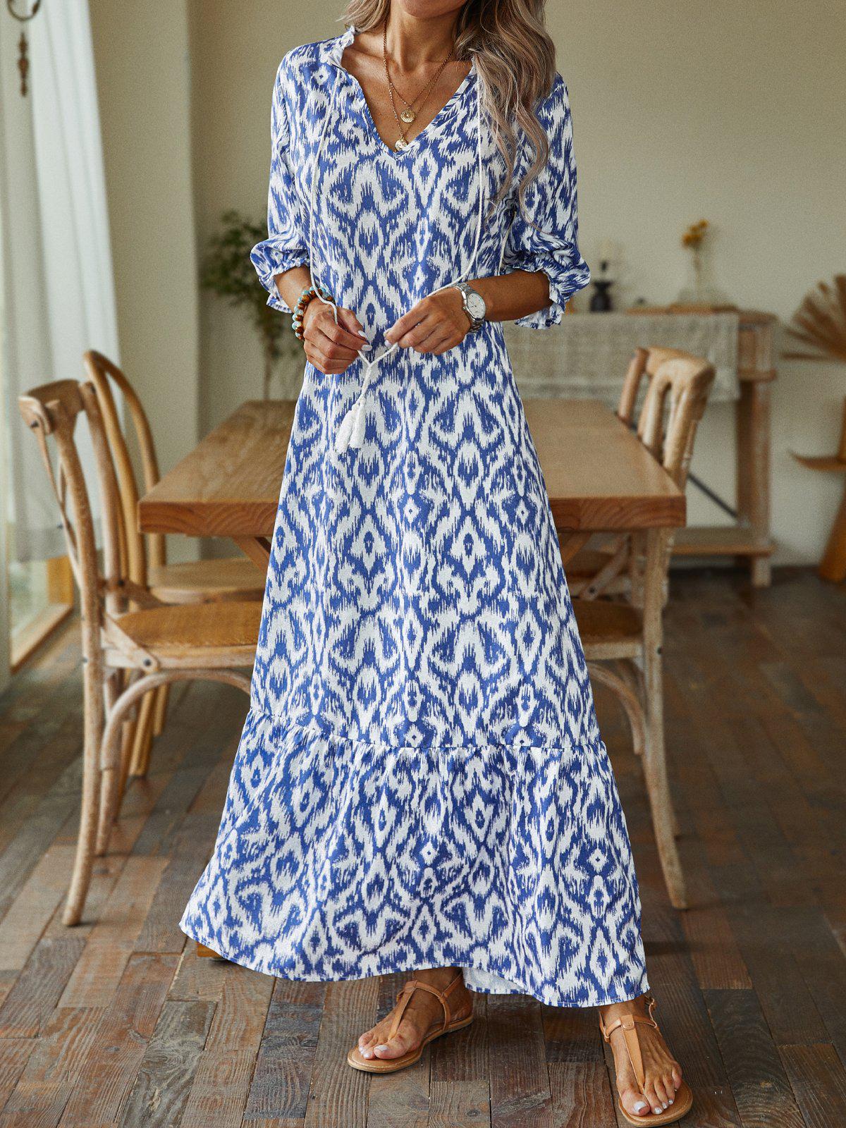 Ellie | Printed Maxi Dress - Premium Dress from Get Dore -   Shop now at Get Dore
