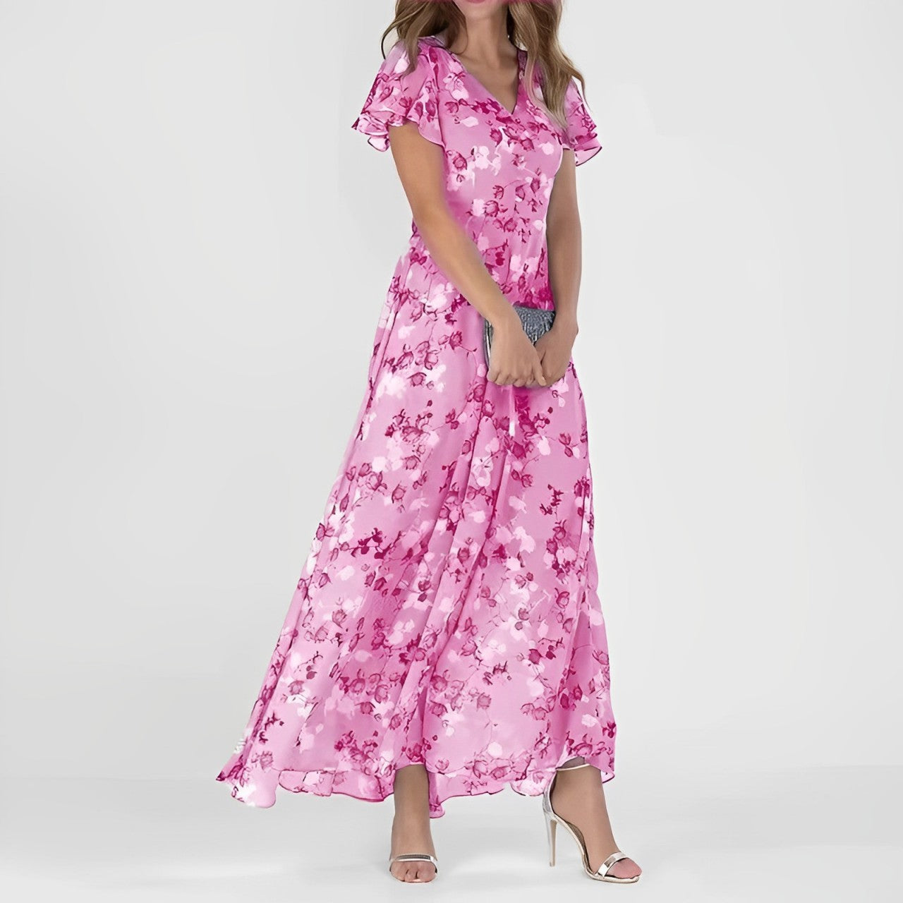 Bella™ | Elegant Floral Dress - Premium Dress from Dore London -   Shop now at Dore London
